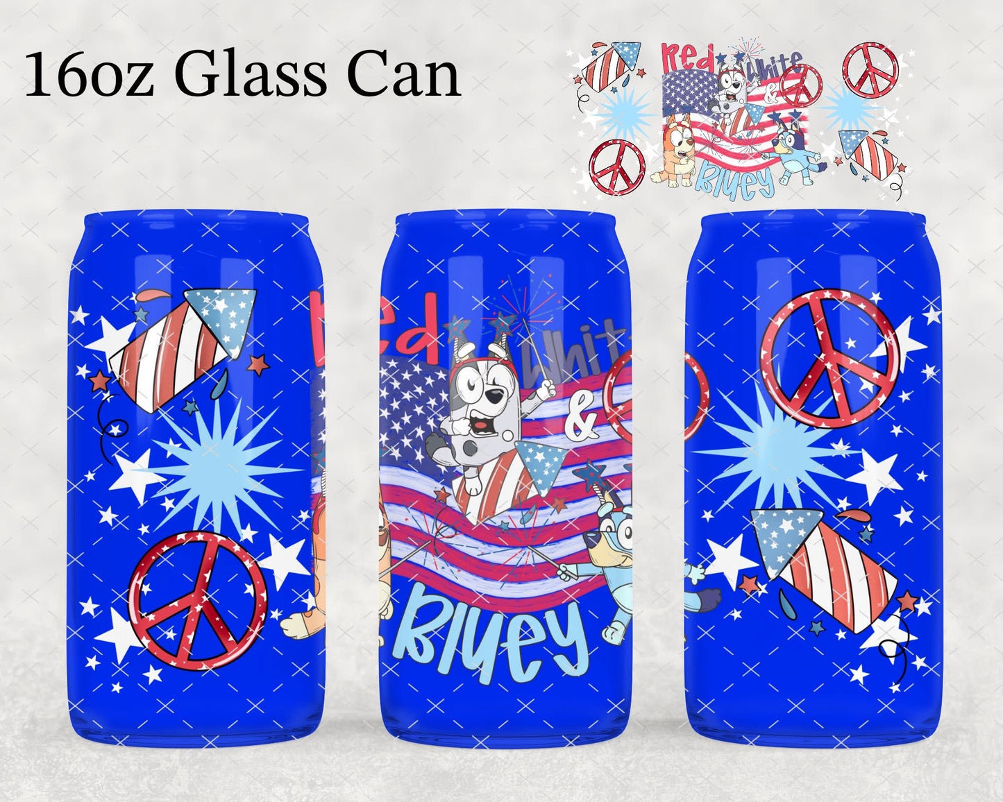 Red, White & Bluey Cup