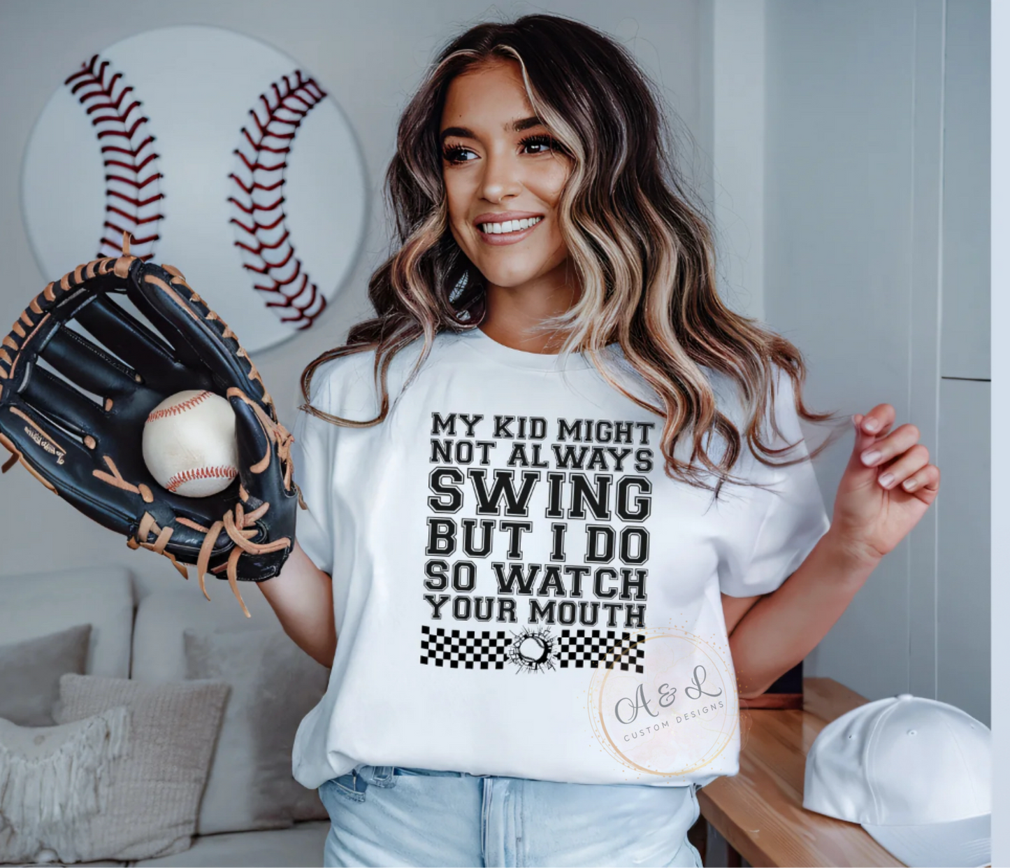 Baseball Mom - Kid Might Not Swing
