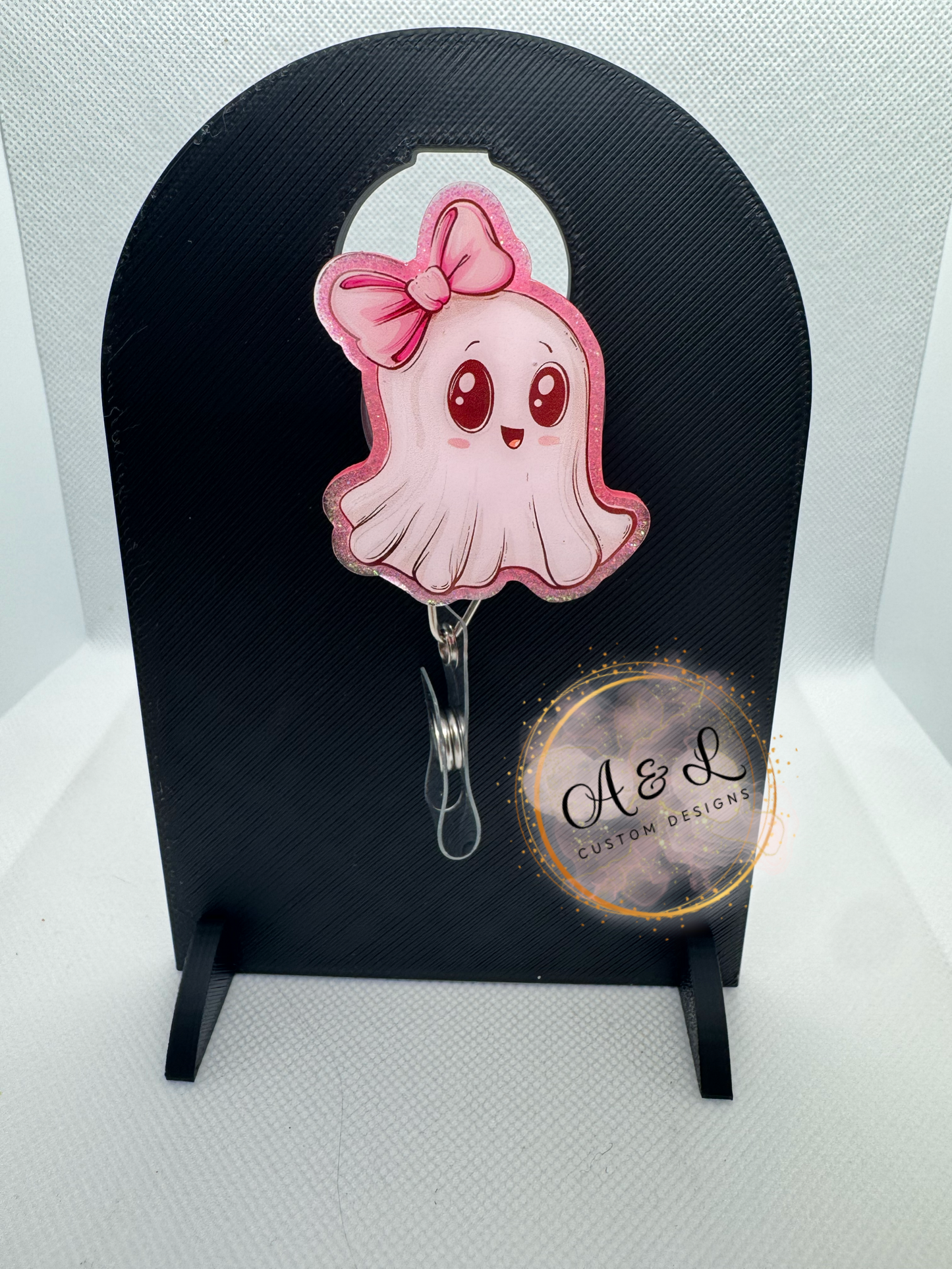 Pink Bow Ghostie