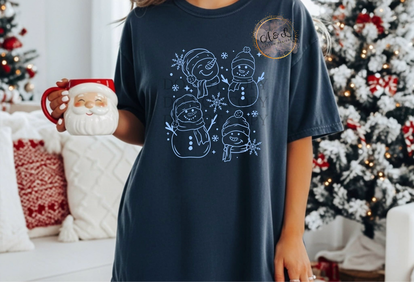 Blue Snowman