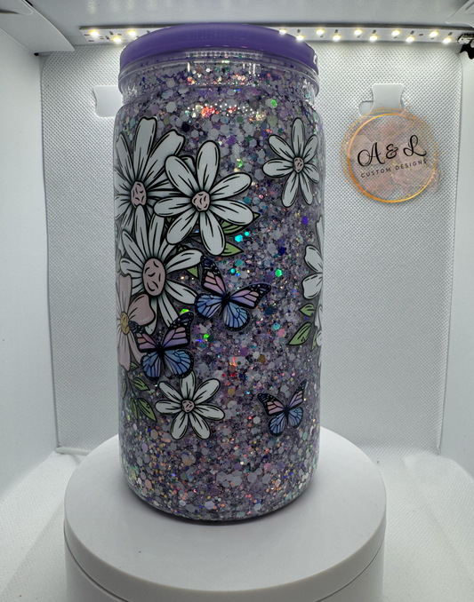 Purple Floral Cup