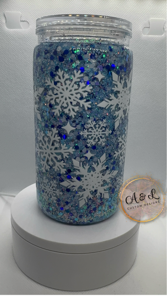 Blue Snowflake Cup