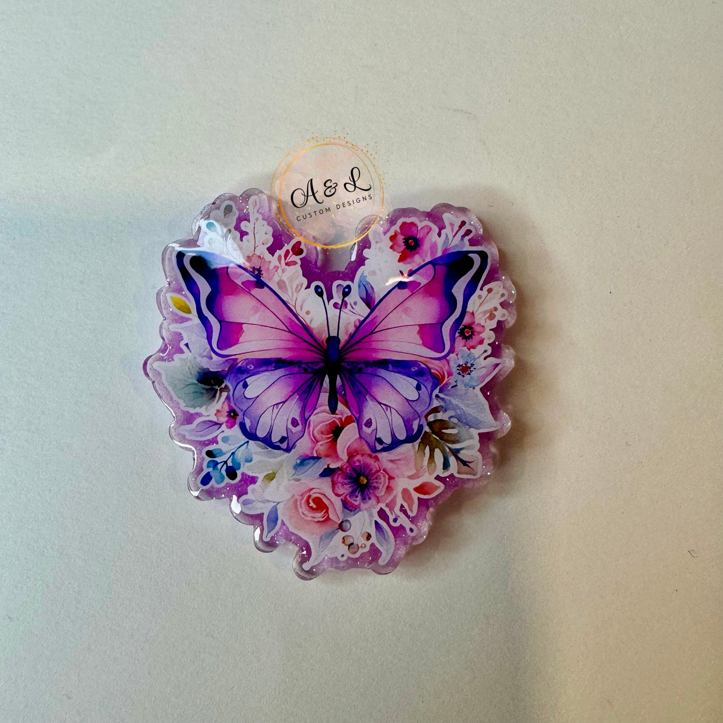 Floral Purple Butterfly