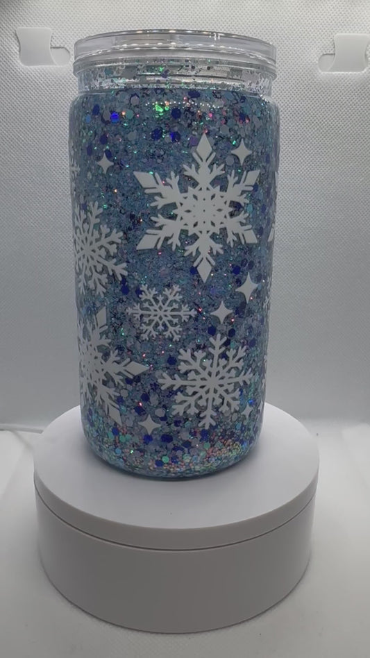 Blue Snowflake Cup